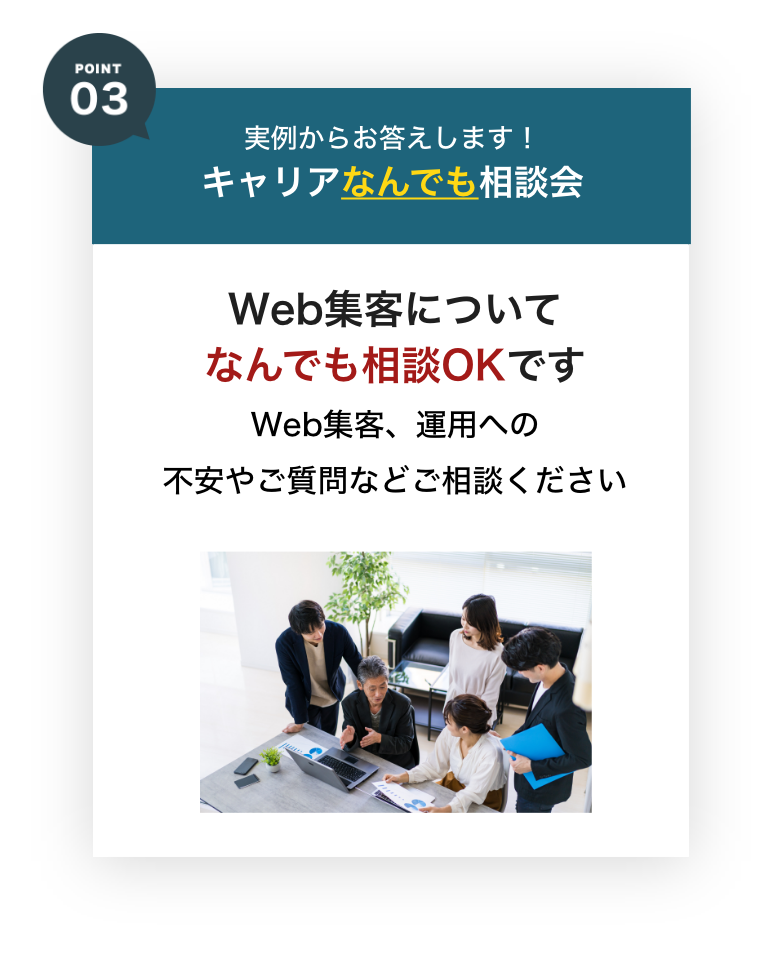 実例からお答えします！Web集客なんでも相談会